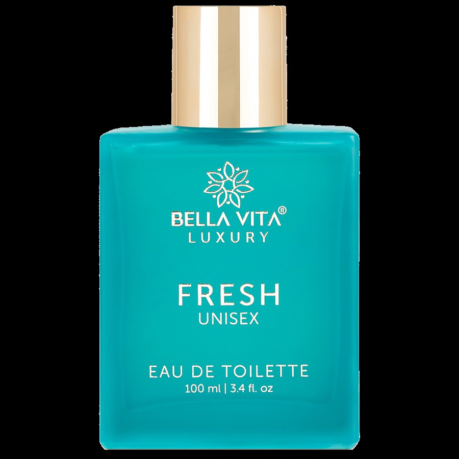 Bella Vita Organic Fresh Unisex Perfume For Men & Women With Woody Aquatic Scent EDT Fragrance