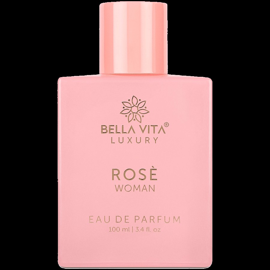 Bella Vita Organic Rose Woman Eau De Parfum Luxury Rose Perfume For Women With Long Lasting Floral Fragrance