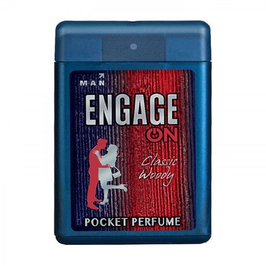 Engage ON Classic Woody Pocket Perfume - For Men