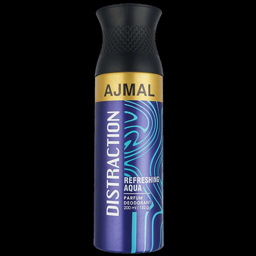 Ajmal Distraction Parfum Deodorant - Aromatic Woody Fragrance