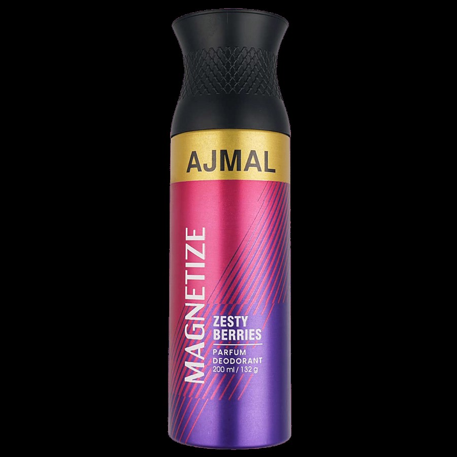 Ajmal Magnetize Parfum Deodorant - Aromatic Woody Fragrance