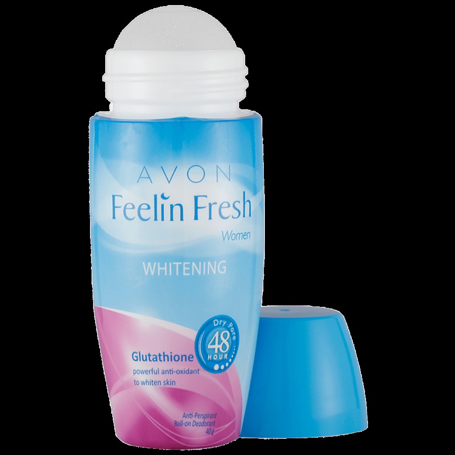 Avon Feelin Fresh Whitening Anti-Perspirant Roll-On Deodorant - With Glutathione