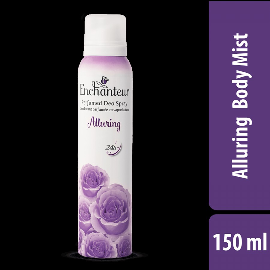 Enchanteur Alluring Perfumed Deo Spray for Women with 24H Odour Protection