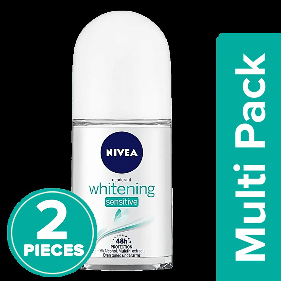 NIVEA Deodorant Whitening Sensitive Roll On