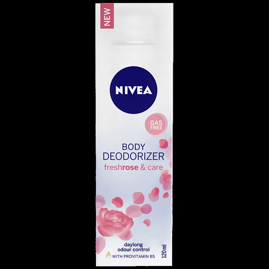 NIVEA Women Gas Free Deodorant - Fresh Rose & Care