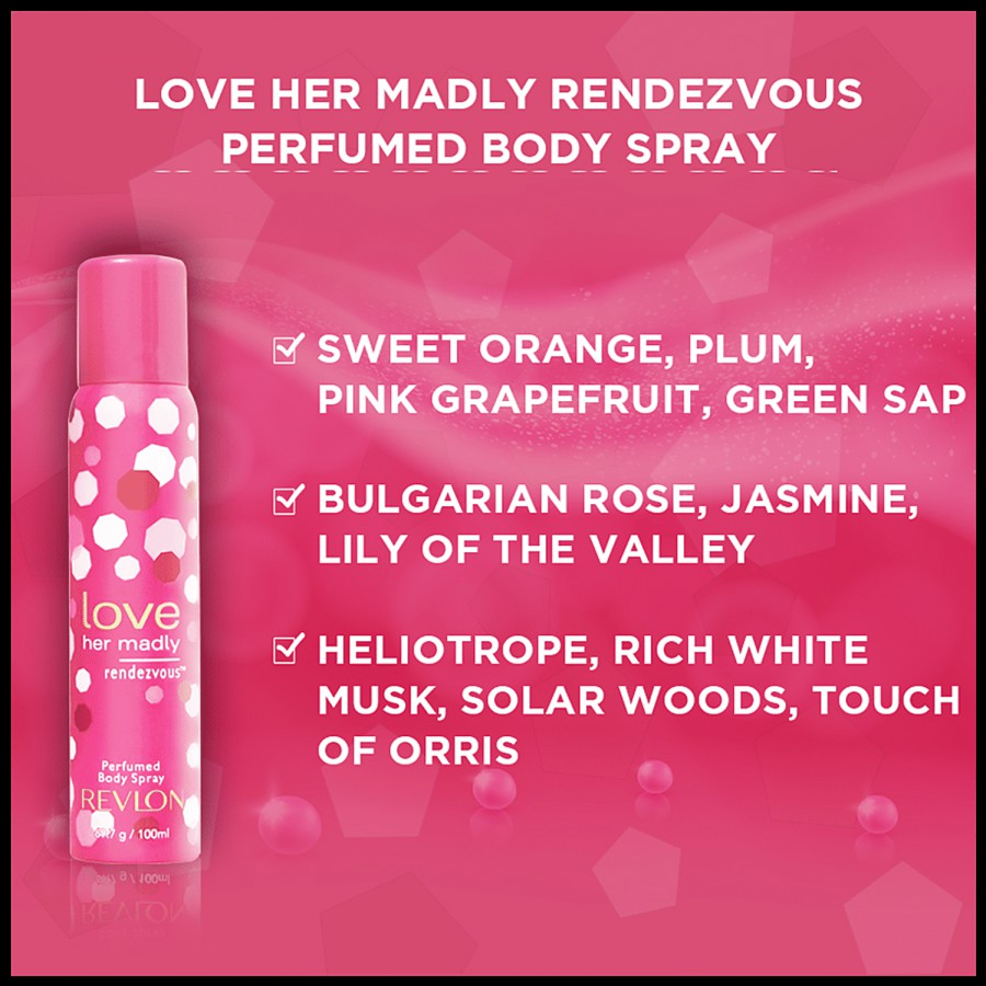 Revlon Love Her Madly Perfumed Body Spray - Rendezvous