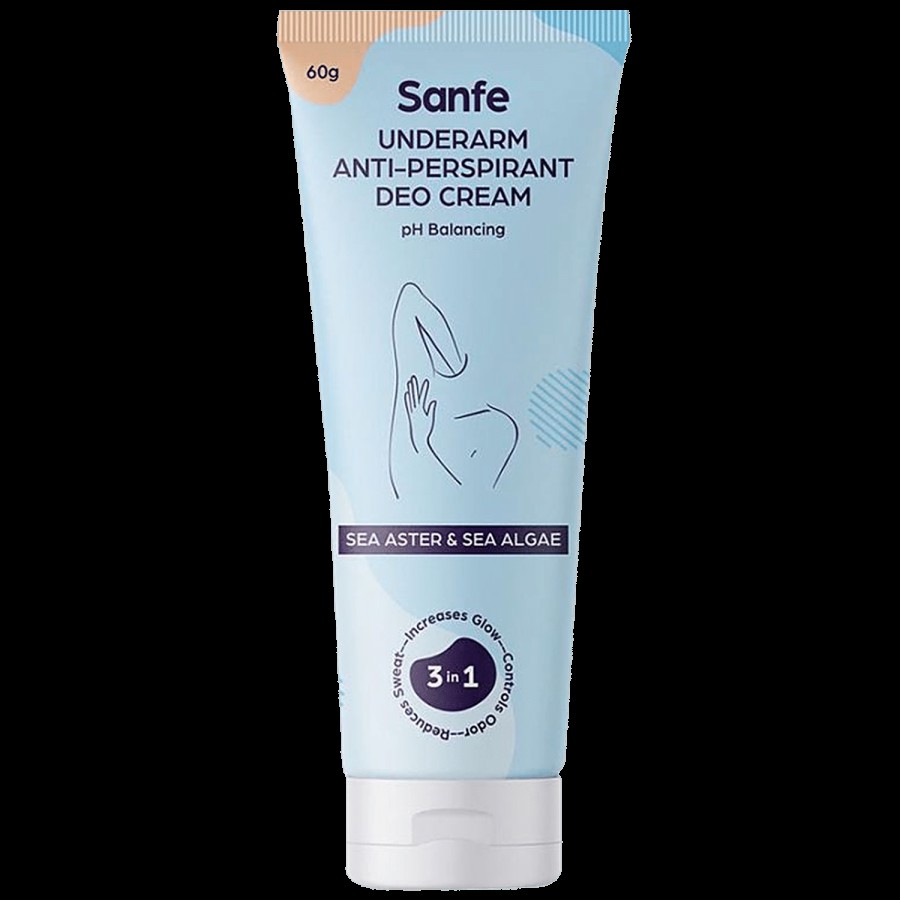 Sanfe Underarm Anti-Perspirant Deo Cream - Reduces Sweat