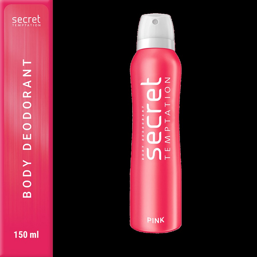 Secret Temptation Pink Body Deodorant - Long-Lasting Fragrance