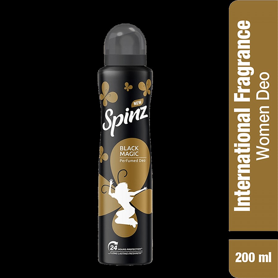 Spinz Black Magic Perfumed Deo - International Fragrances