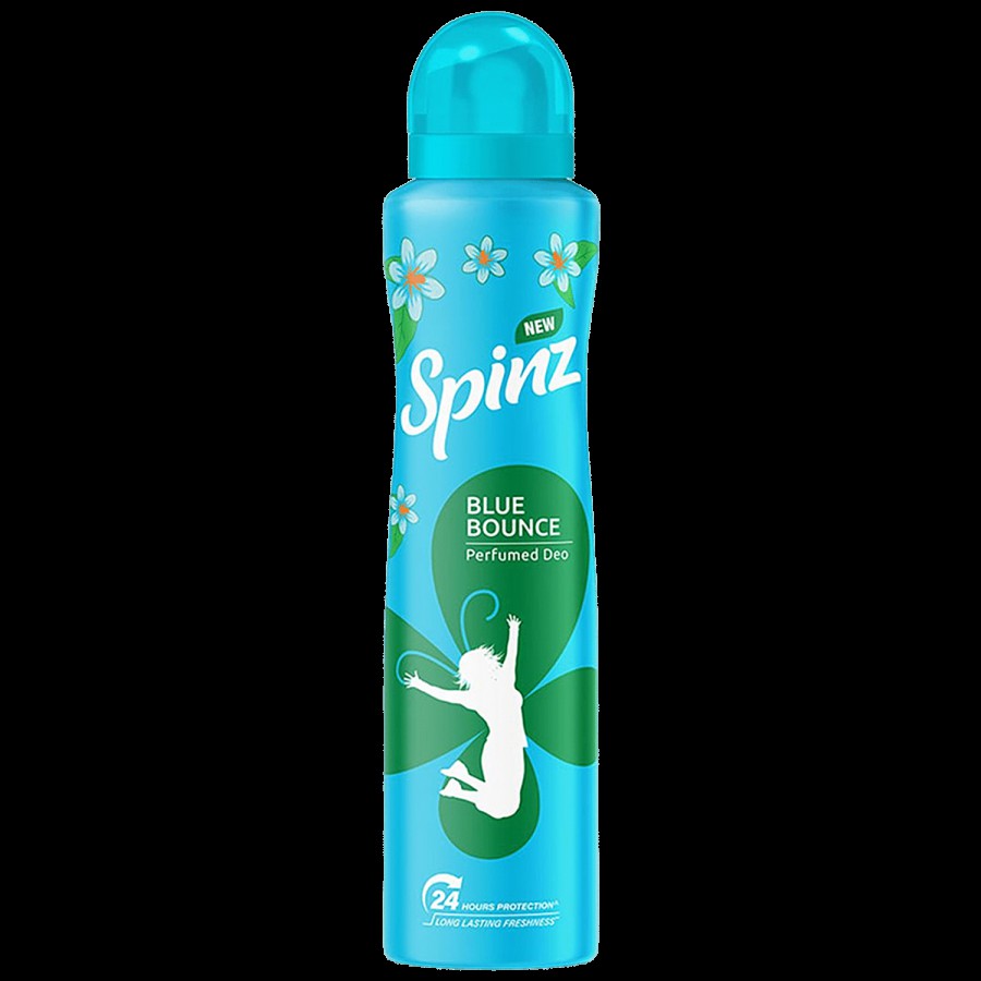 Spinz Blue Bounce Perfumed Deo - Fresh Tuberose Fragrance