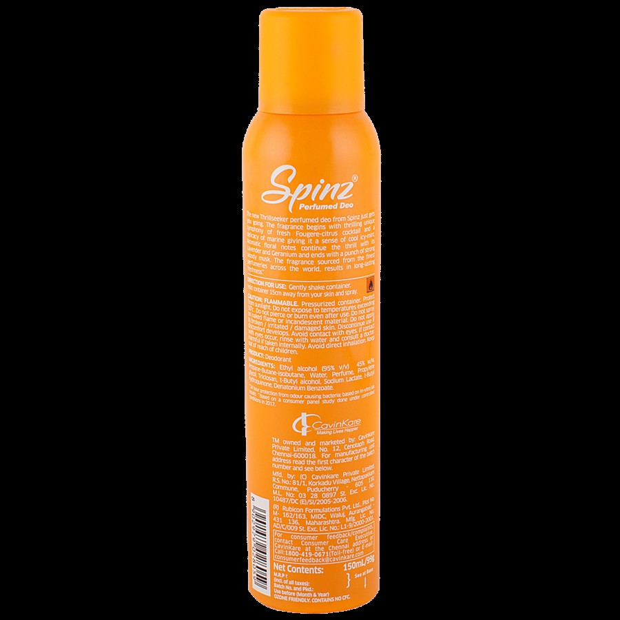 Spinz Deodorant Spray - Thrill Seeker