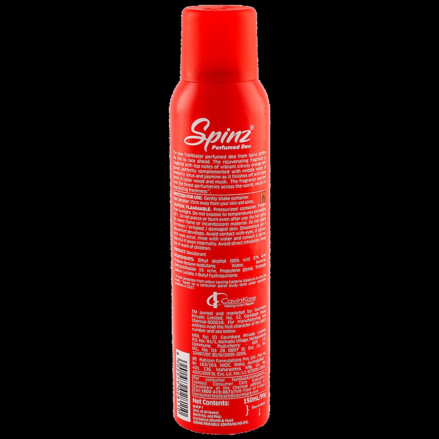 Spinz Deodorant Spray - Trail Blazer