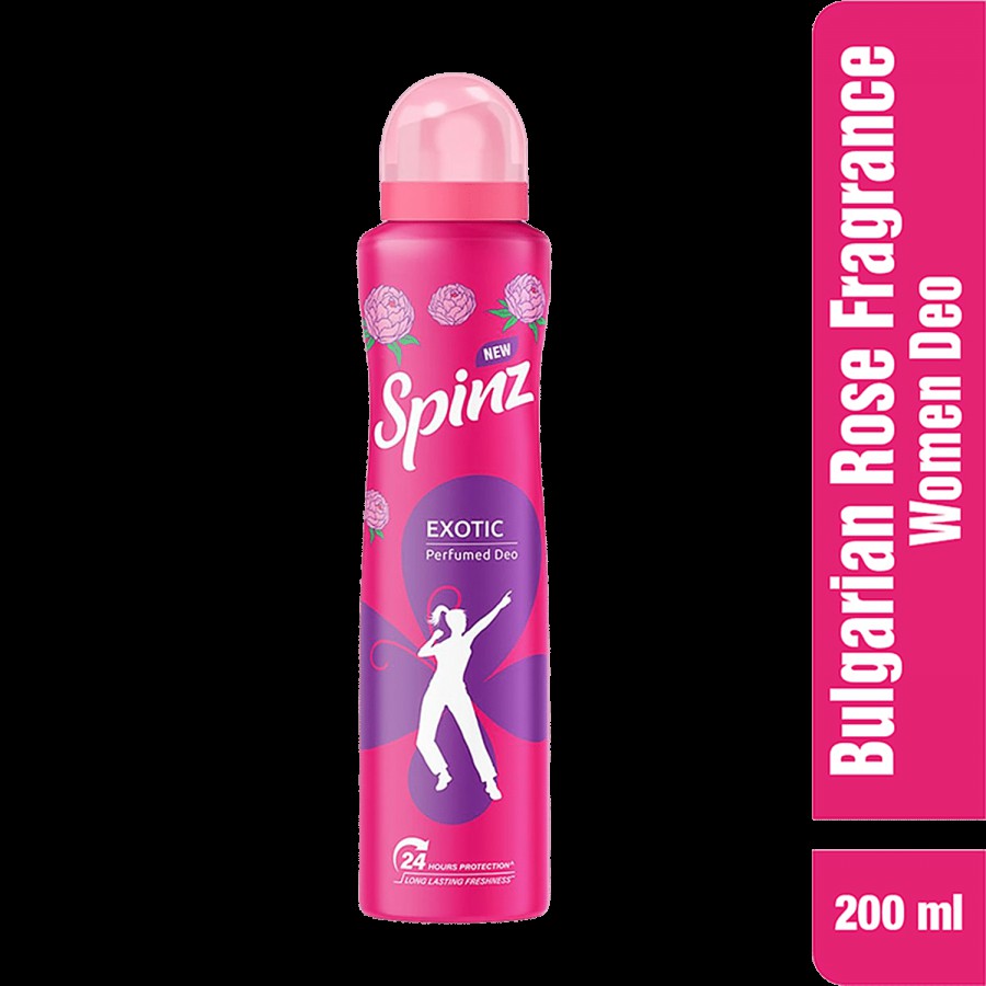 Spinz Exotic Perfumed Deo - Bulgarian Rose Fragrance