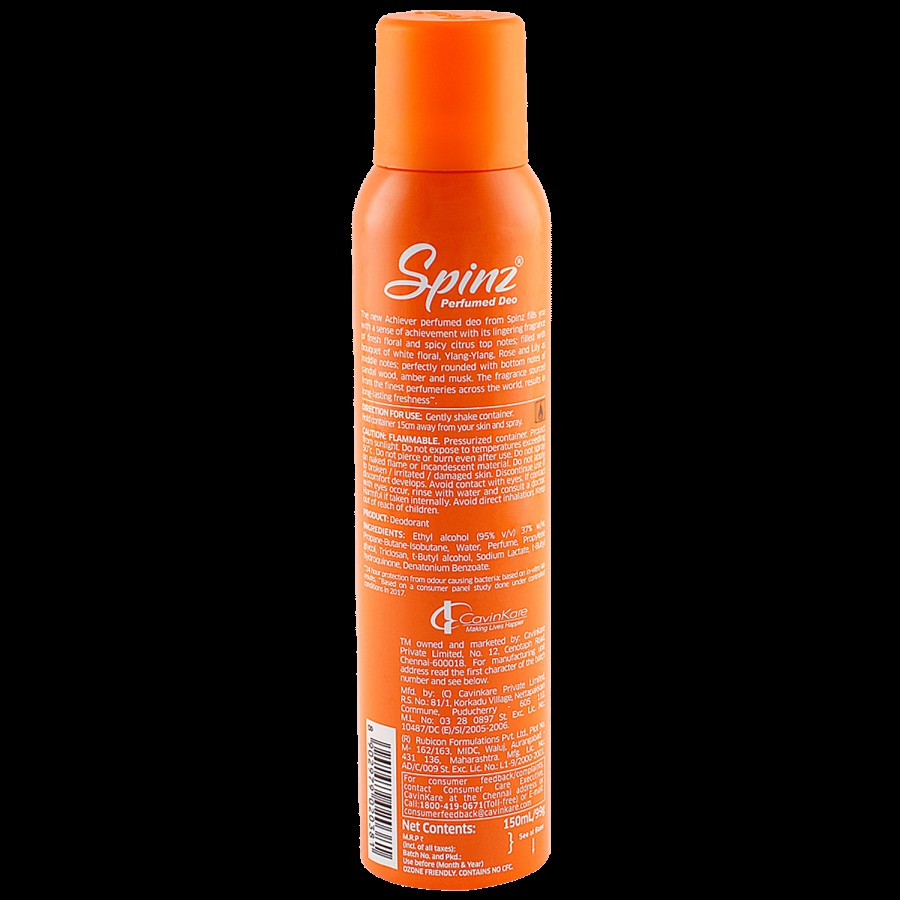 Spinz Perfumed Deo - Acheiver