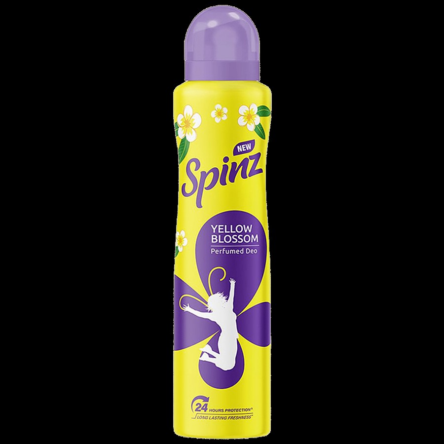 Spinz Yellow Blossom Perfumed Deo - Firangipani Fragrance