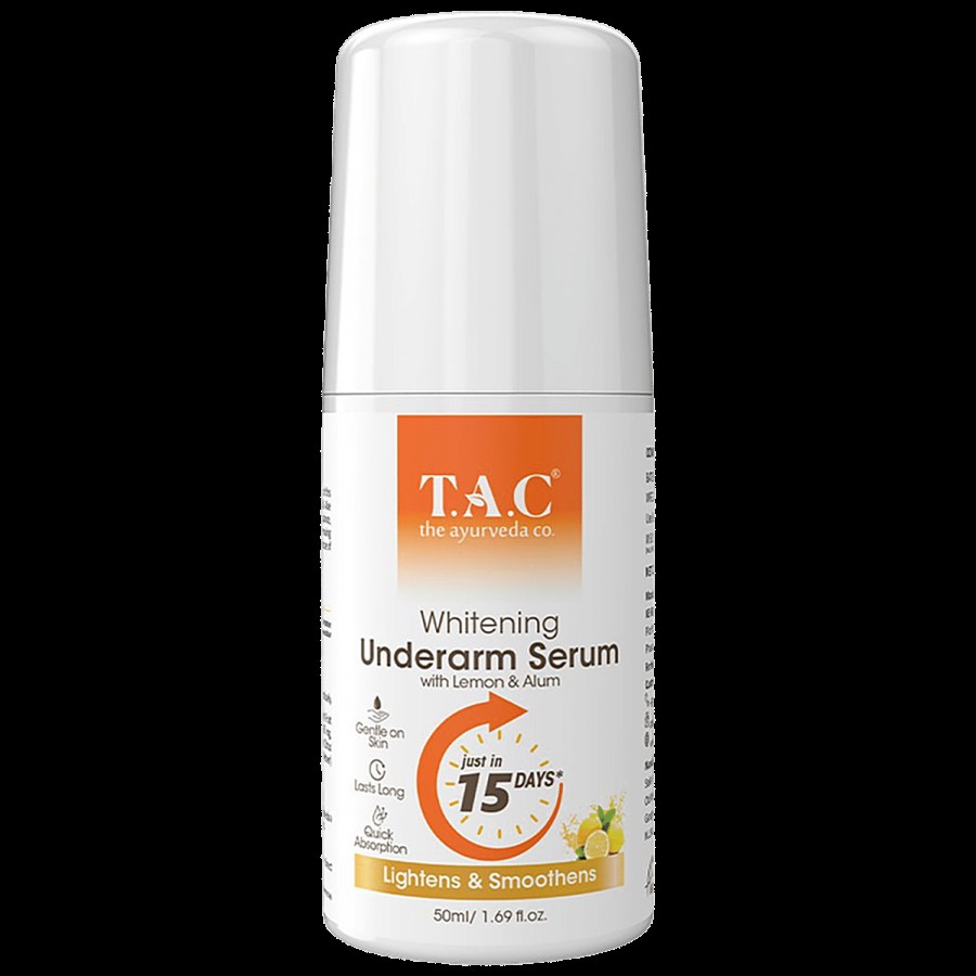 TAC - The Ayurveda Co. Whitening Underarm Roll-On Serum With Lemon & Alum