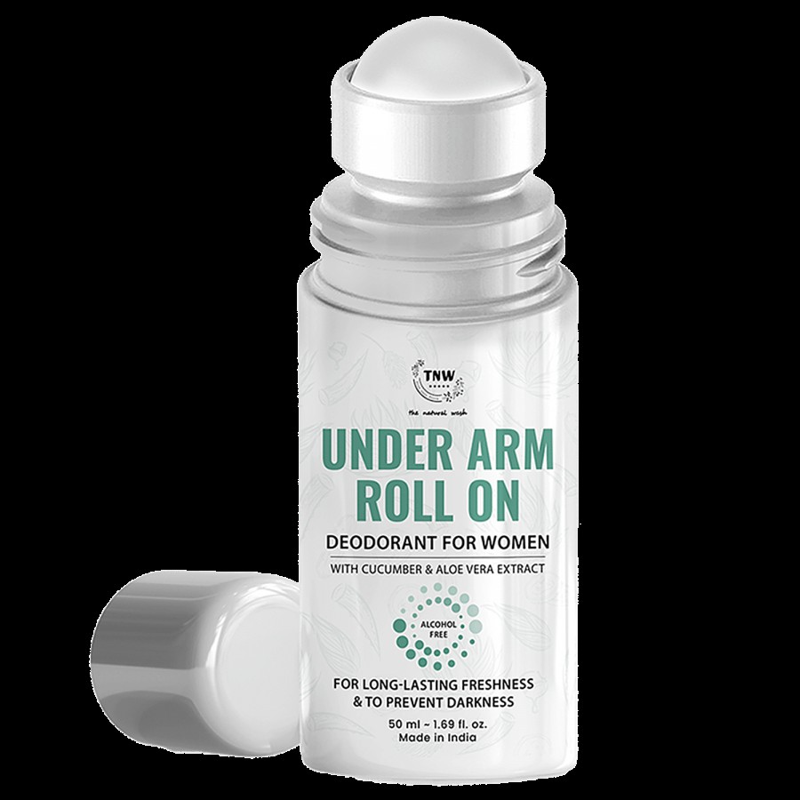 TNW-The Natural Wash Underarm Roll-On Deodorant - Cucumber & Aloe Vera