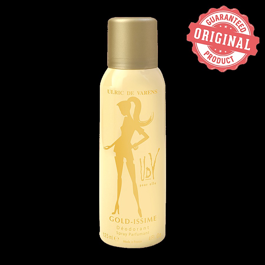 Ulric De Varens Deodorant Body Spray - Gold-Issme