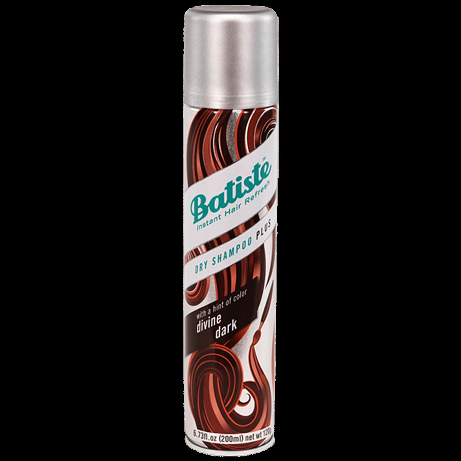 Batiste Instant Hair Refresh Dry Shampoo Plus - With A Hint Of Colour Divine Dark