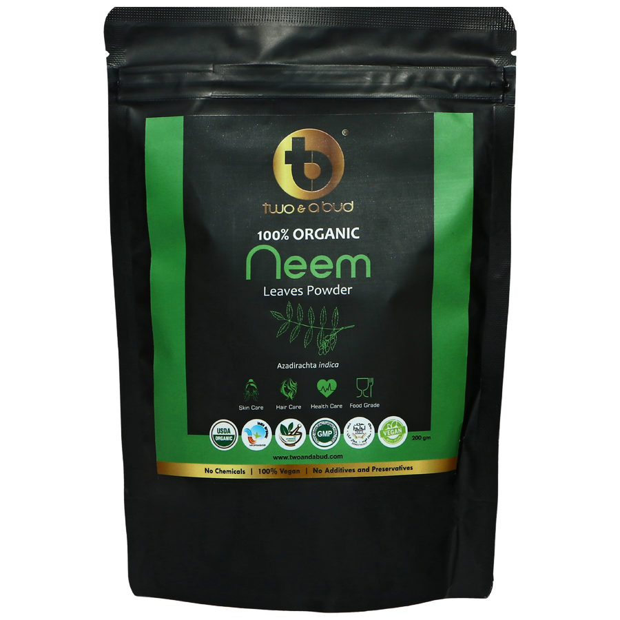 Two & A Bud Organic Neem Leaves Powder - Vegan