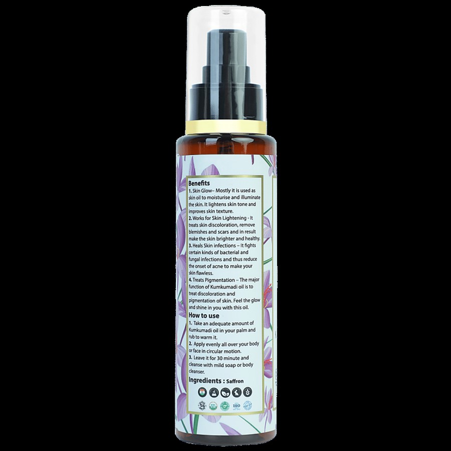 Ancient Ayurveda Extra Virgin Natural Kumkumadi Oil - Cold-Pressed