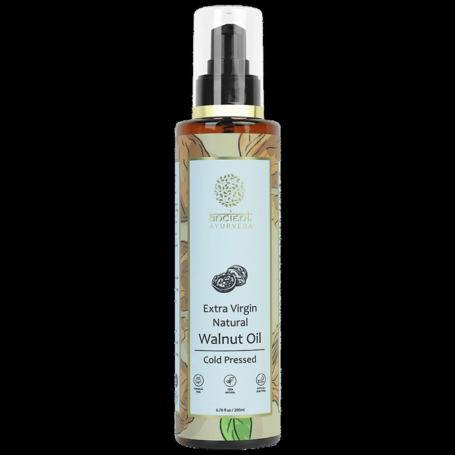 Ancient Ayurveda Extra Virgin Natural Walnut Oil - Cold-Pressed