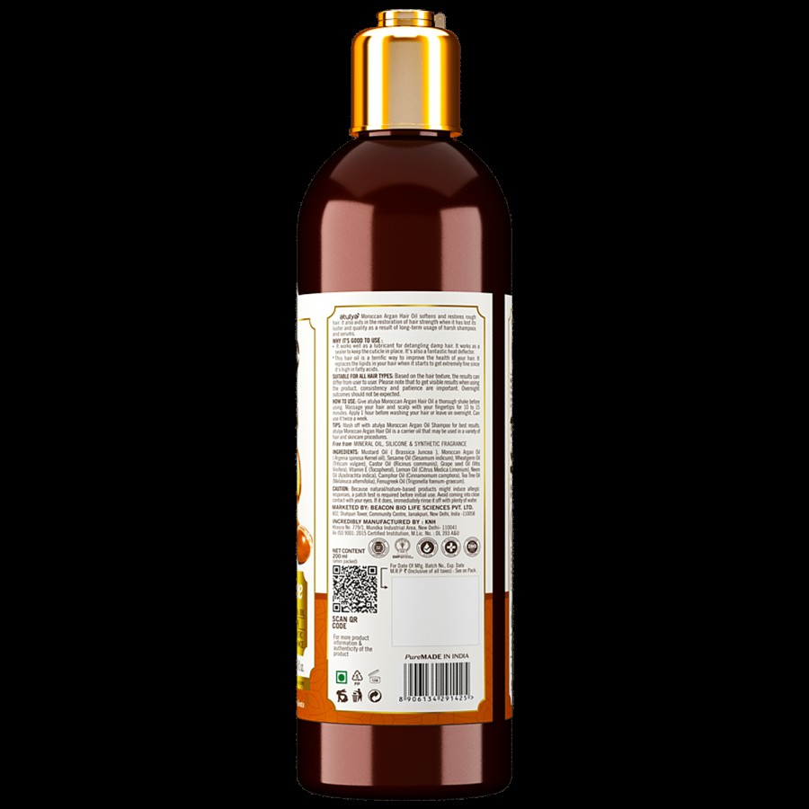 Atulya Moroccon Argan Oil Hair Oil - Castor Oil