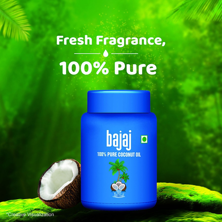 Bajaj 100% Pure Coconut Oil - Promotes Hair Growth