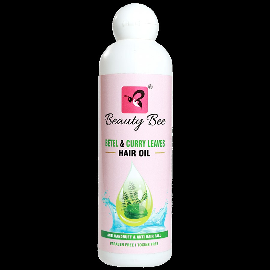 Beauty Bee Betel & Curry Leaves Hair Oil - Anti Dandruff & Anti Hairfall