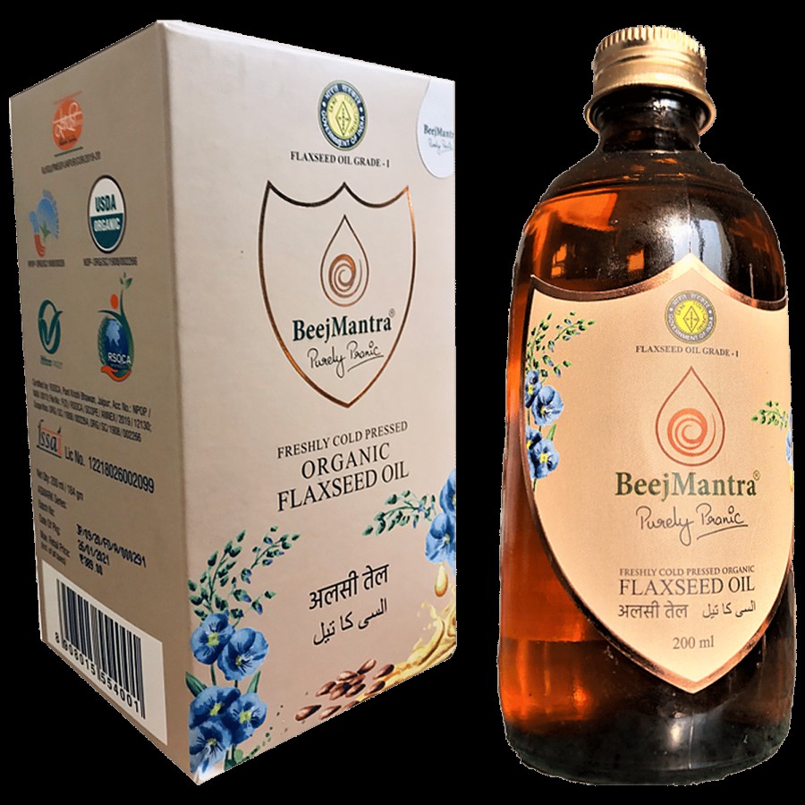 BeejMantra Flaxseed Oil - Organic