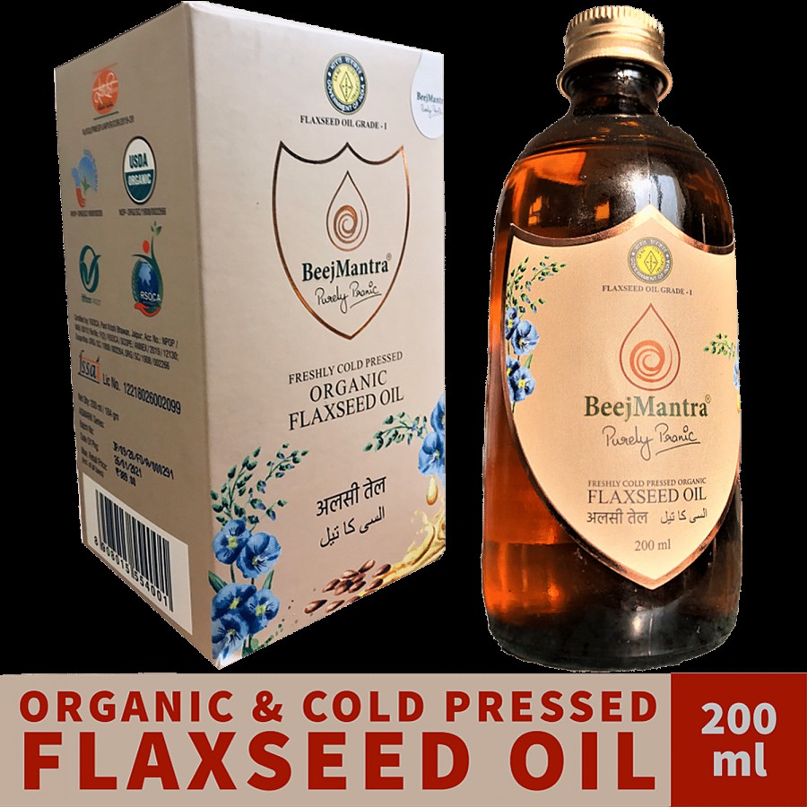 BeejMantra Flaxseed Oil - Organic