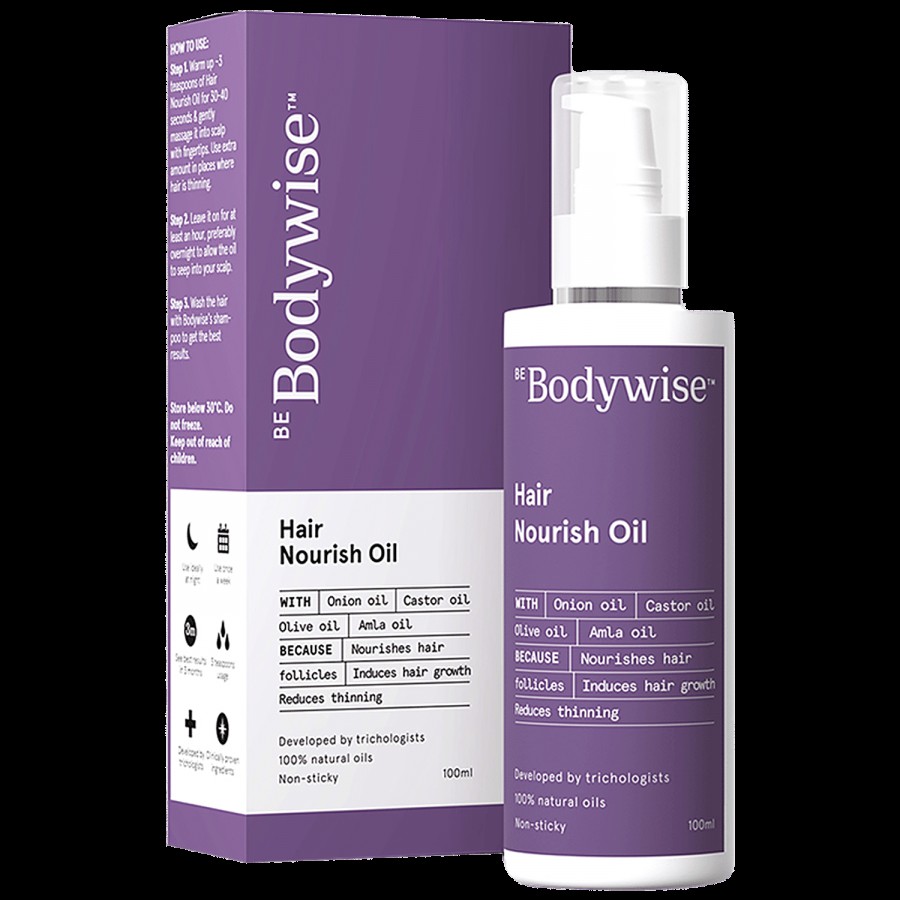 Bodywise Hair Nourish Onion & Castor Oil - Induces Growth