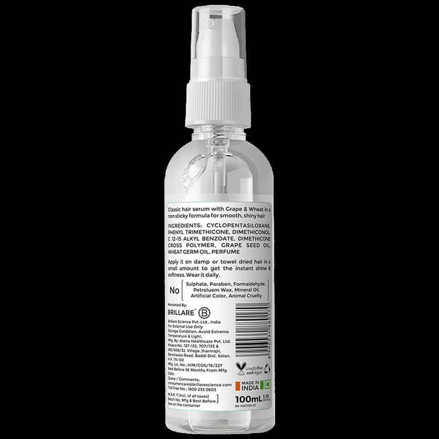 Brillare Classic Hair Serum - Preservative Free