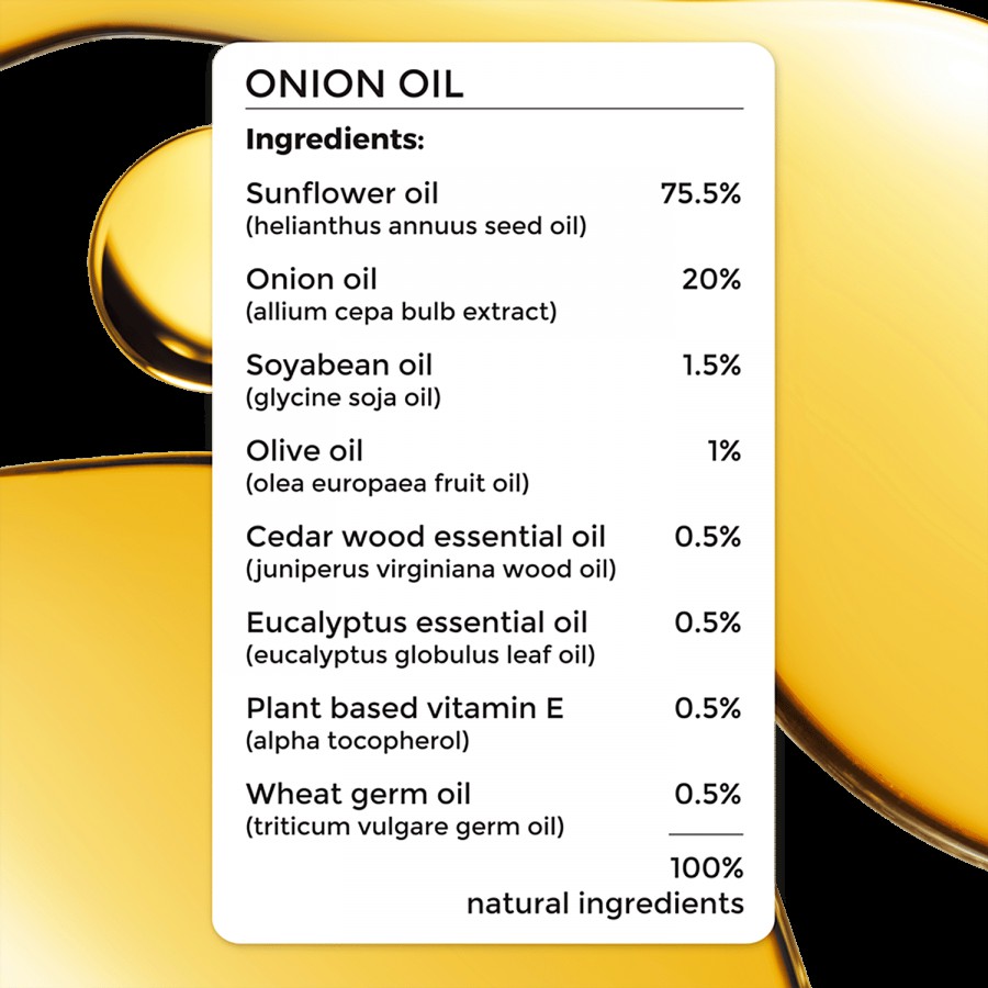 Brillare Onion Oil - For Hair Fall Reduction