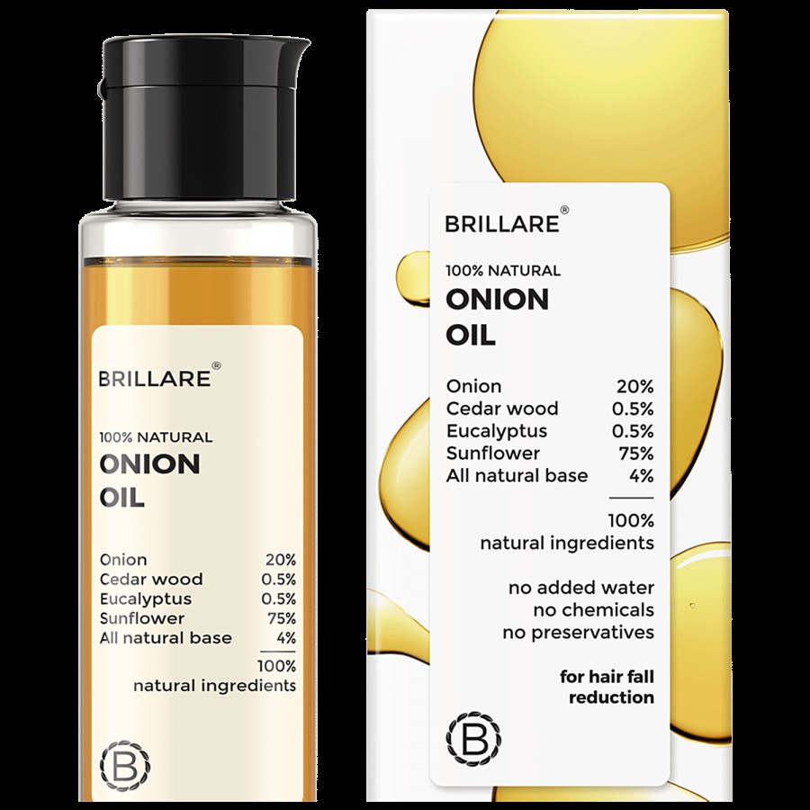 Brillare Onion Oil - For Hair Fall Reduction