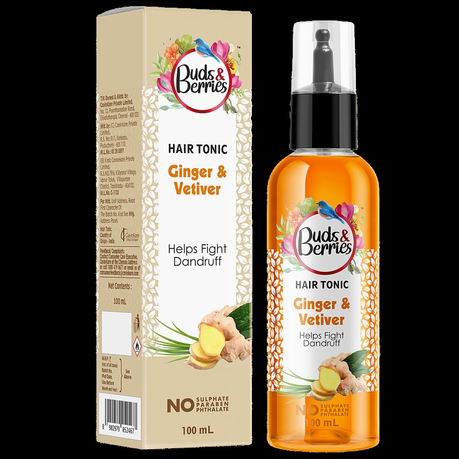 Buds & Berries Hair Tonic - Ginger & Vetiver