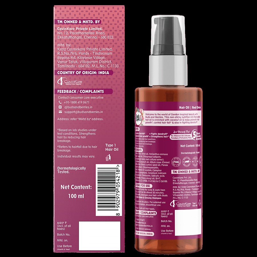 Buds & Berries Red Onion Hair Oil