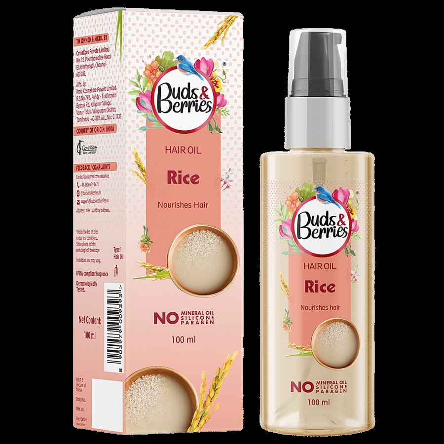 Buds & Berries Rice Hair Oil