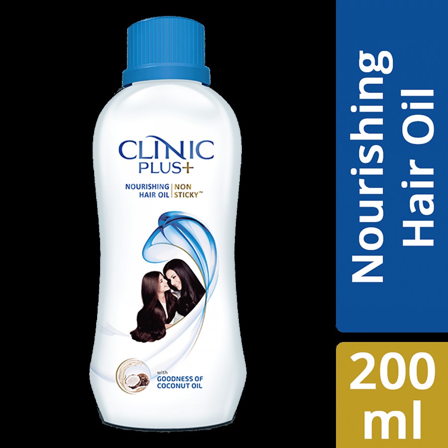 Clinic Plus Nourishing Non-sticky Hair Oil - Reduces Hair Breakage