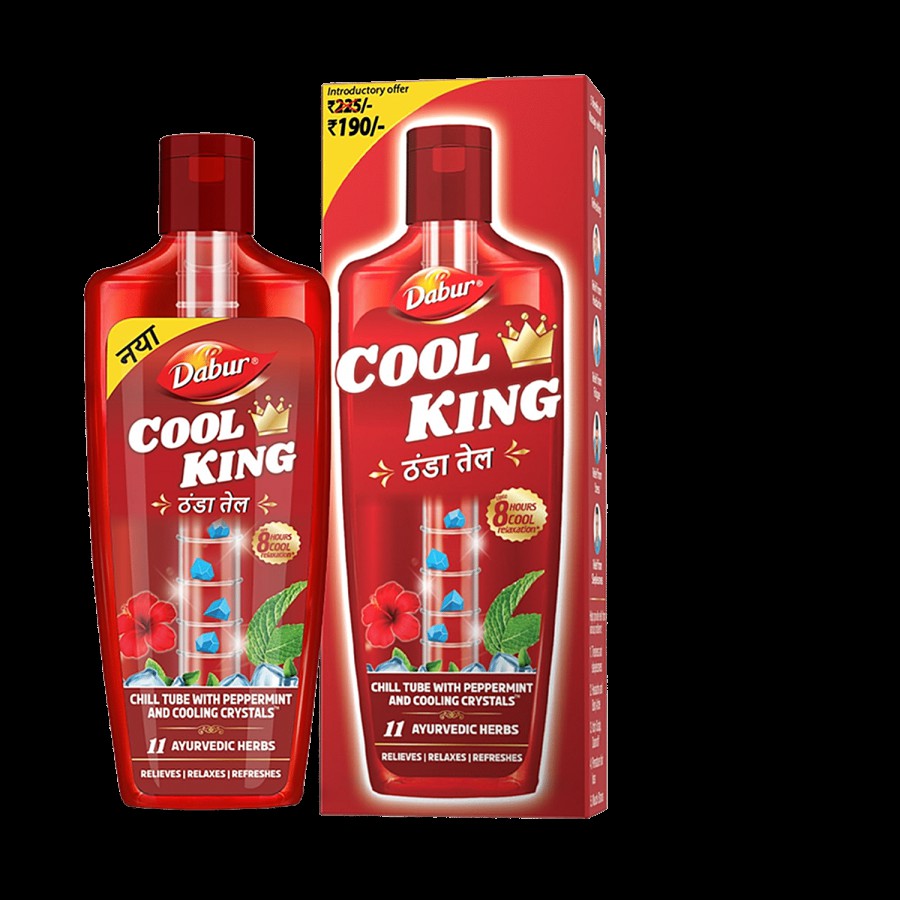 Dabur Cool King Thanda Tel - With 11 Ayurvedic Herbs