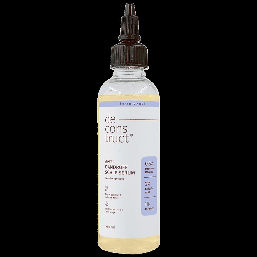 Deconstruct Anti-Dandruff Scalp Serum - 0.5% Piroctone Olamine + 2% Salicylic Acid + 1% Prebiotic