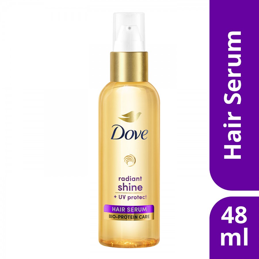 Dove Radiant Shine + UV Protect  Hair Serum For Dry & Frizzy Hair