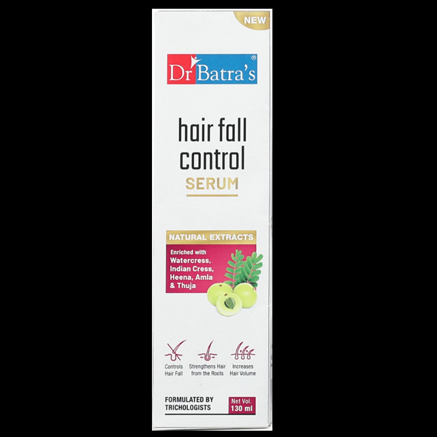 Dr Batra's  Hair Fall Control Serum With Natural Extracts - Increases Thickness