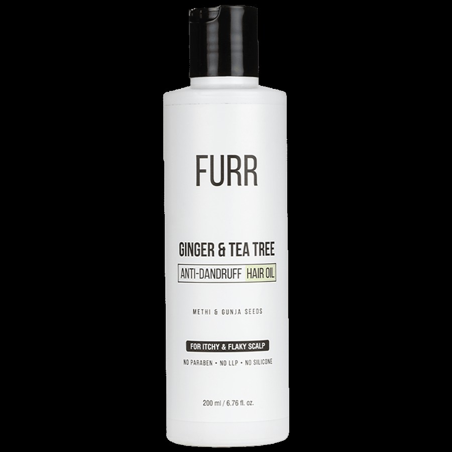 Furr By Pee Safe Ginger & Tea Tree Anti Dandruff Hair Oil - Methi & Gunja Seeds