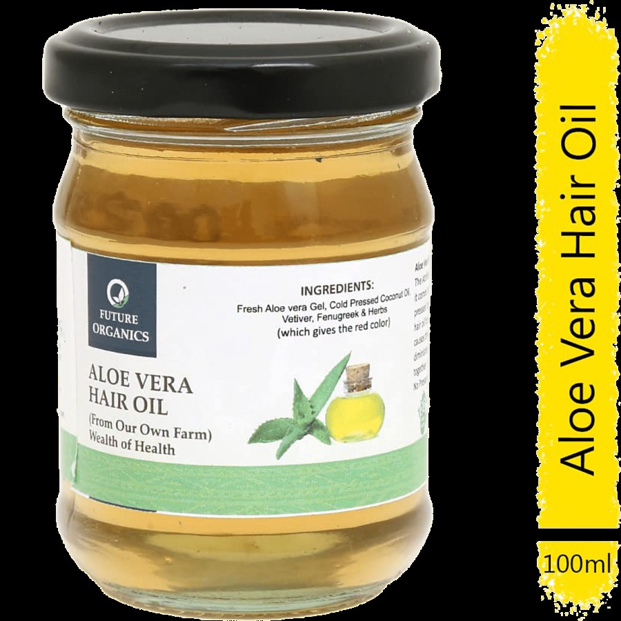 Future Organics Alove Vera Hair Oil - Strengthens Hair Follicles