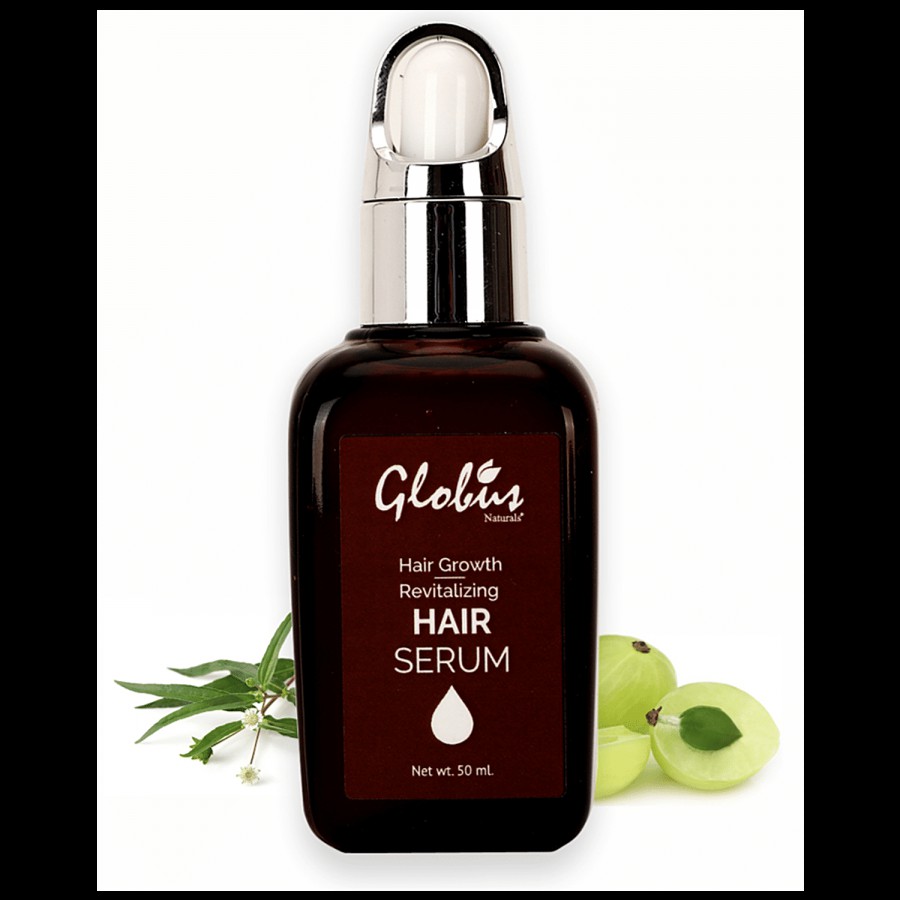 Globus Naturals Hair Growth & Revitalizing Hair Serum - Strengthens & Protects