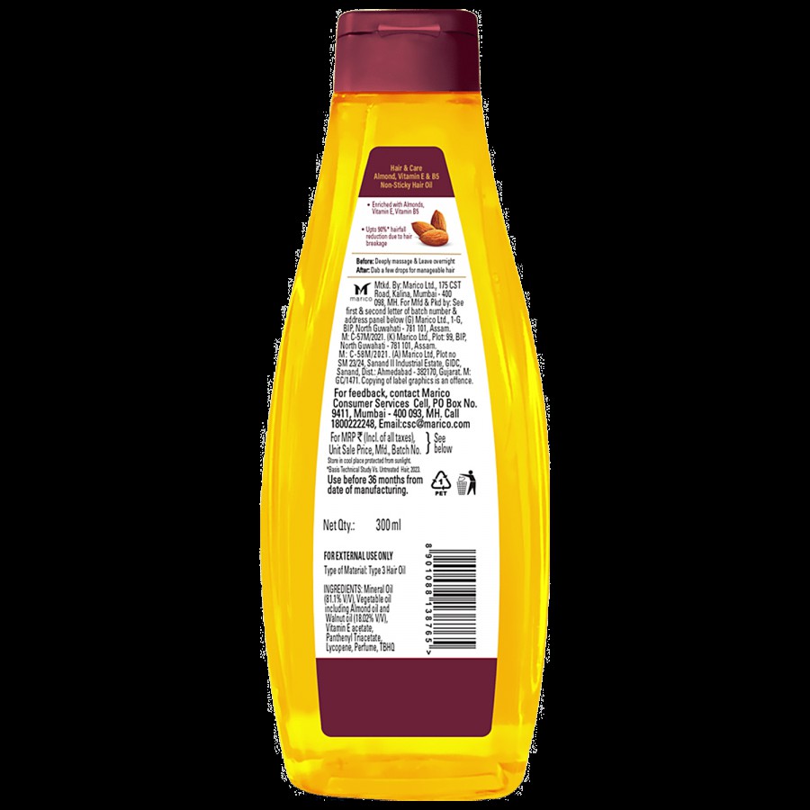 Hair & Care Non-Sticky Dry Fruit Hair Oil - For Strong & Silky Hair