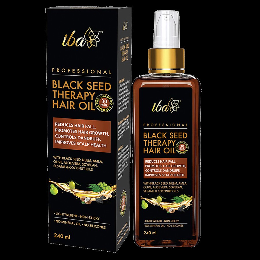 Iba Professional Black Seed Therapy Hair Oil - Reduces Hair Fall