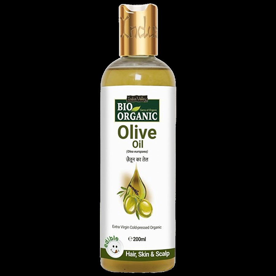 Indus Valley Bio Organic Pure Extra Virgin Olive Oil - 100% Organic & Cold-Press