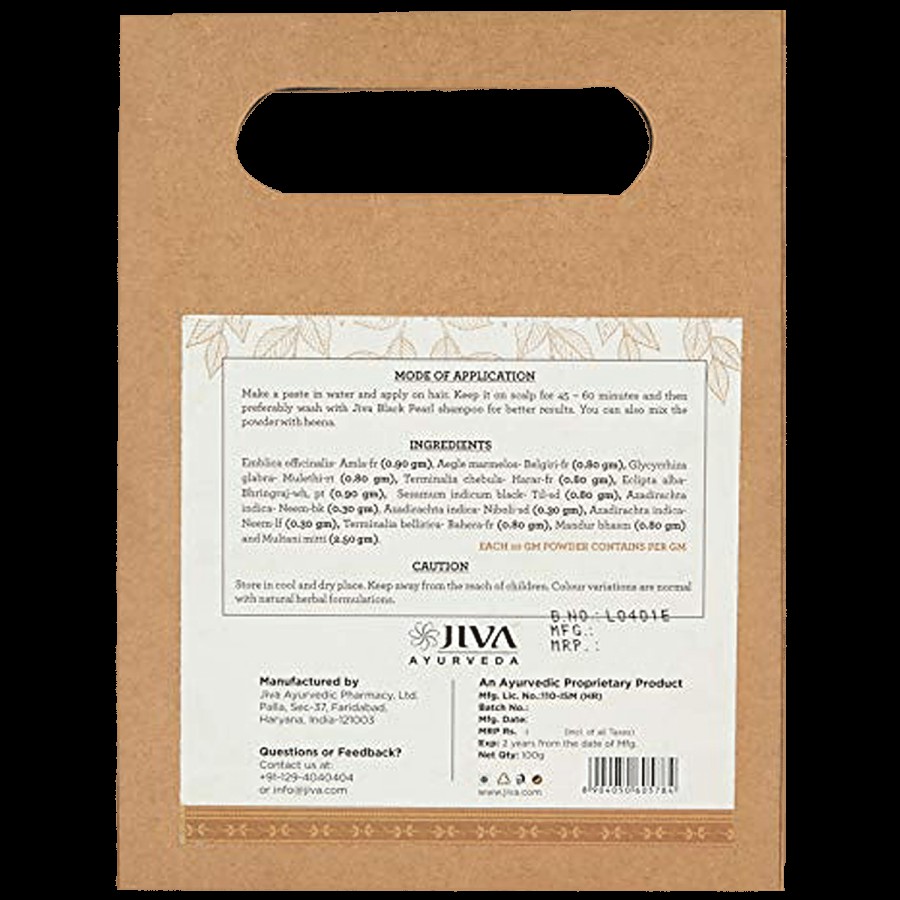 Jiva Ayurveda Hair Lep - With Multani Mitti